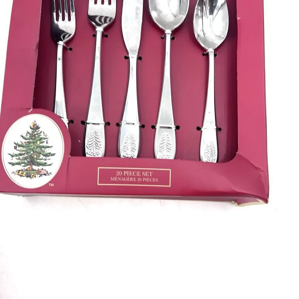 Spode CHRISTMAS TREE 20 Piece Flatware Set - Service for 4